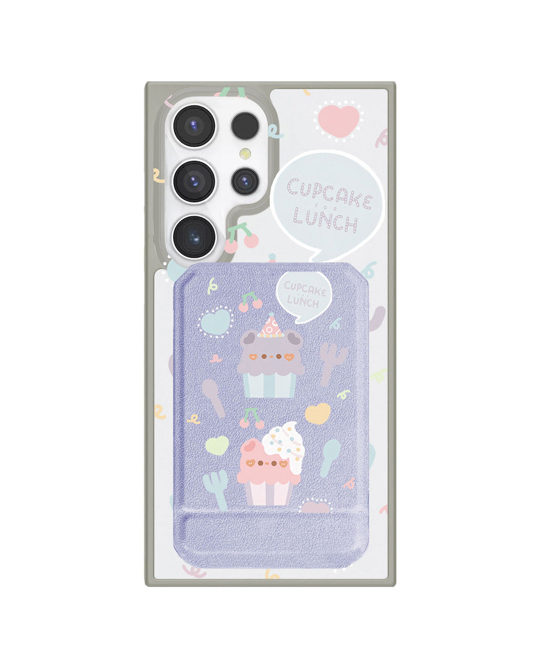 Android Magnetic Multifold Wallet - Cupcake