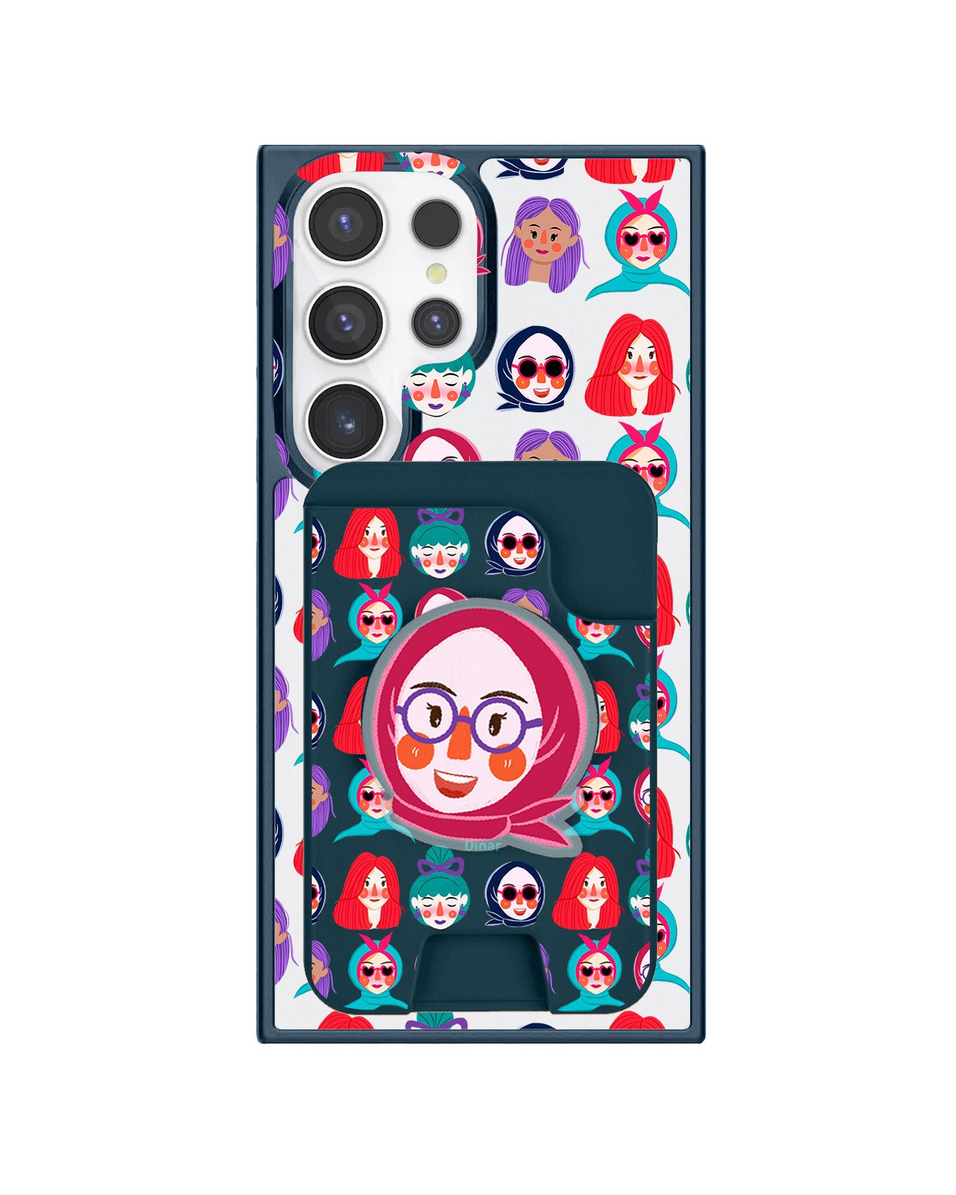 Android Magpop Wallet - Cute Sweety Faces
