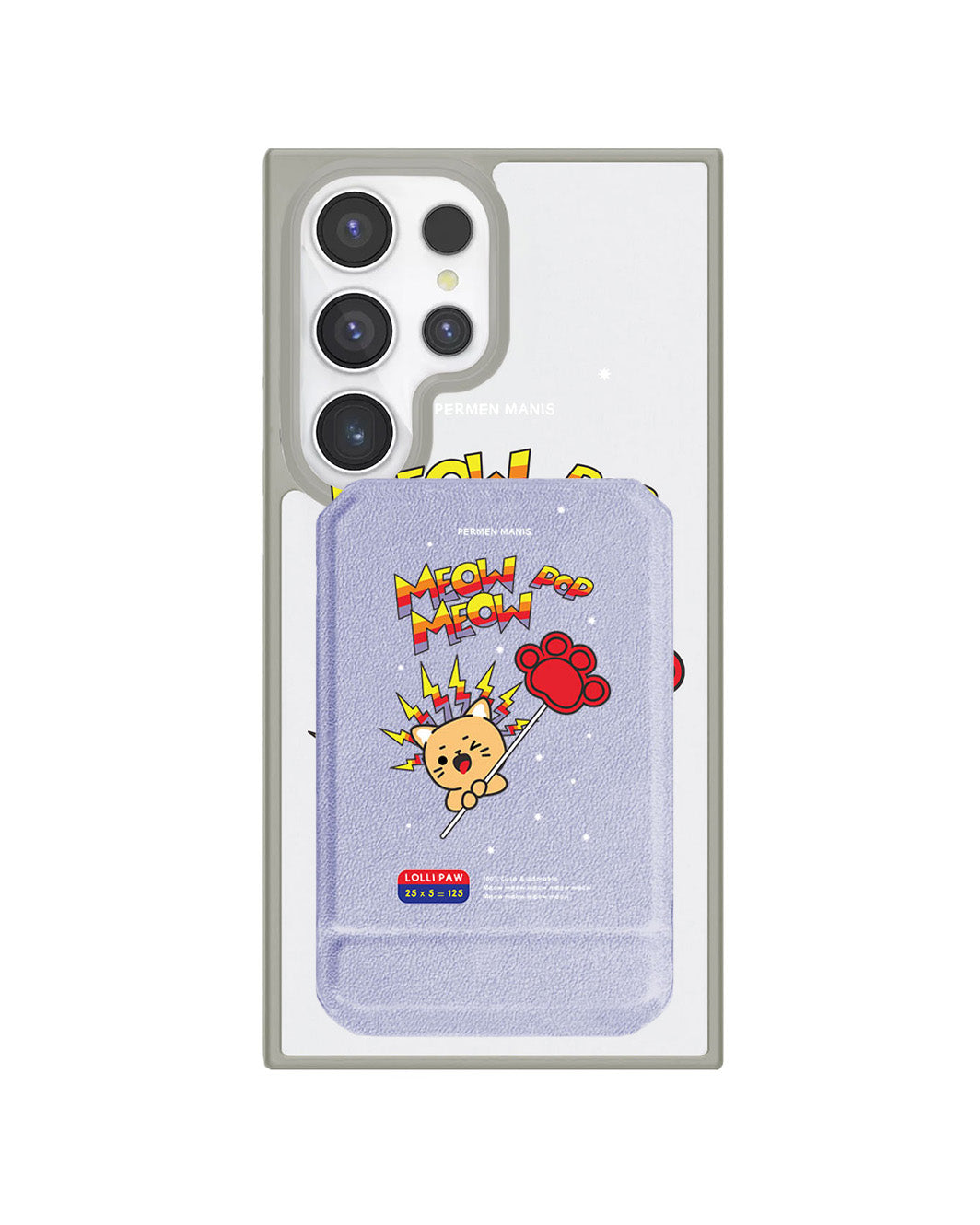 Android Magnetic Multifold Wallet - Meow Pop 2.0