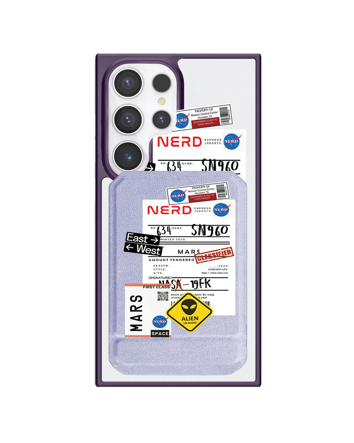 Android Magnetic Multifold Wallet - Ticket To Mars