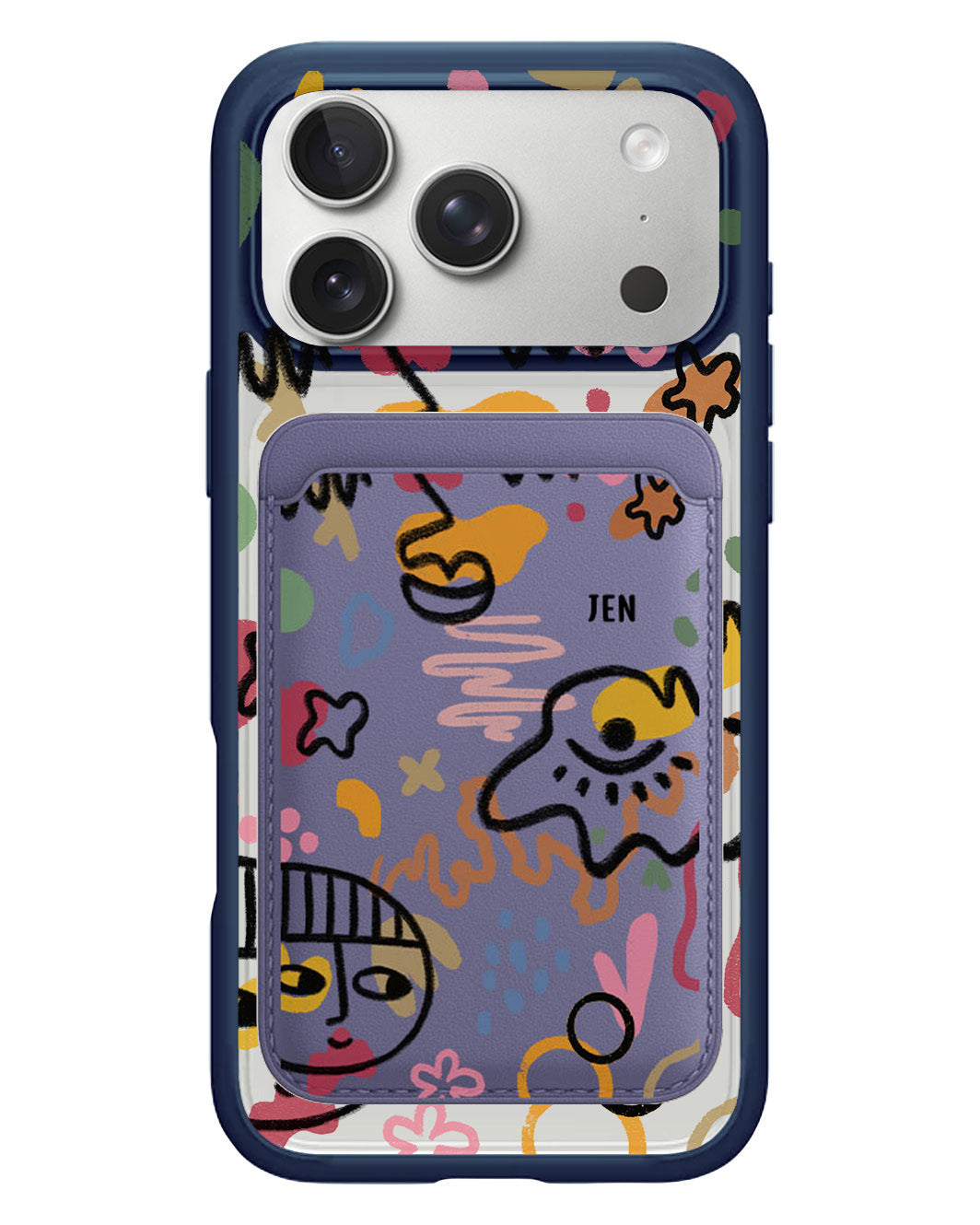 iPhone Magnetic Wallet Case - Abstract 3.0