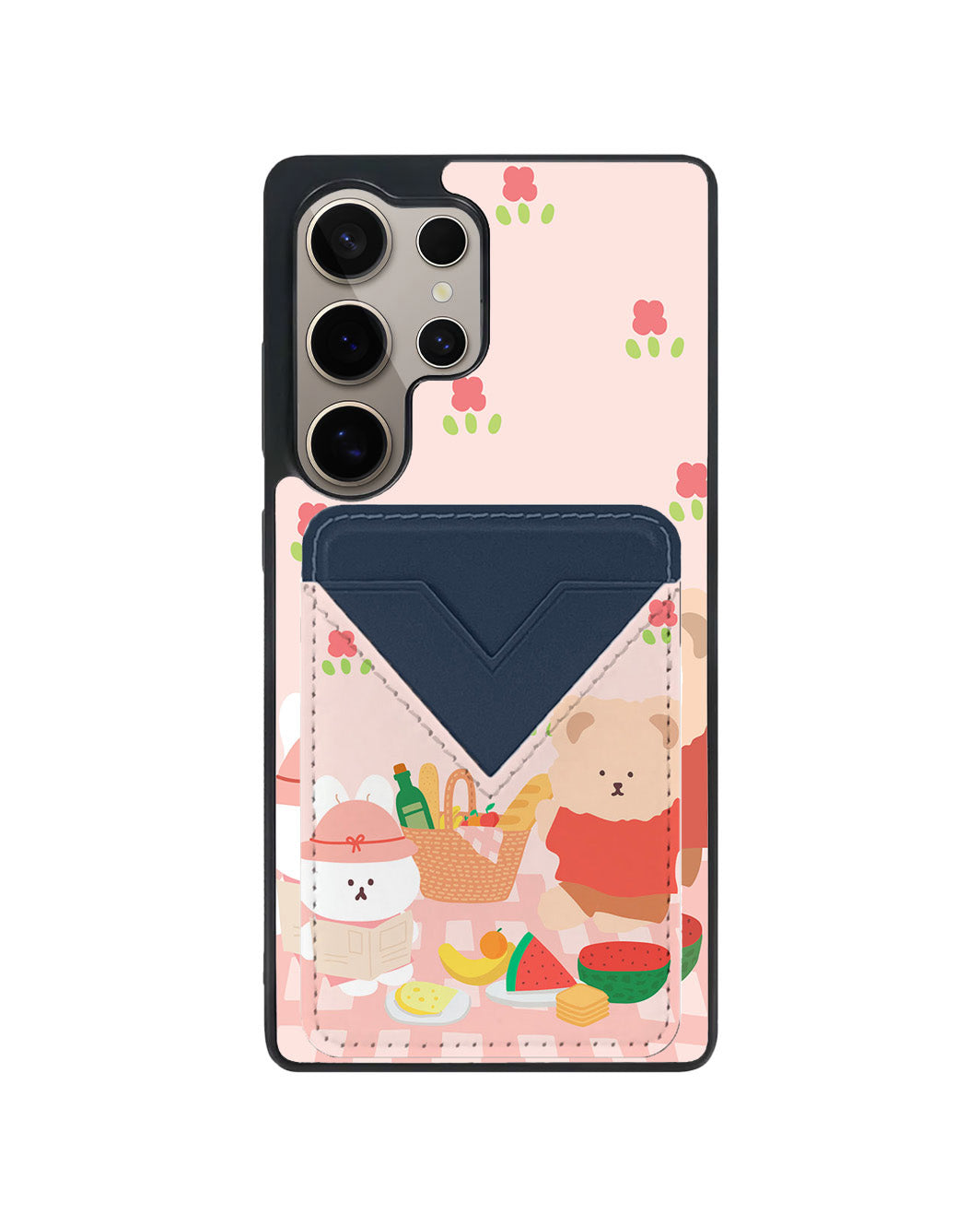 Android Avant Wallet Case - Picnic Bear Pink