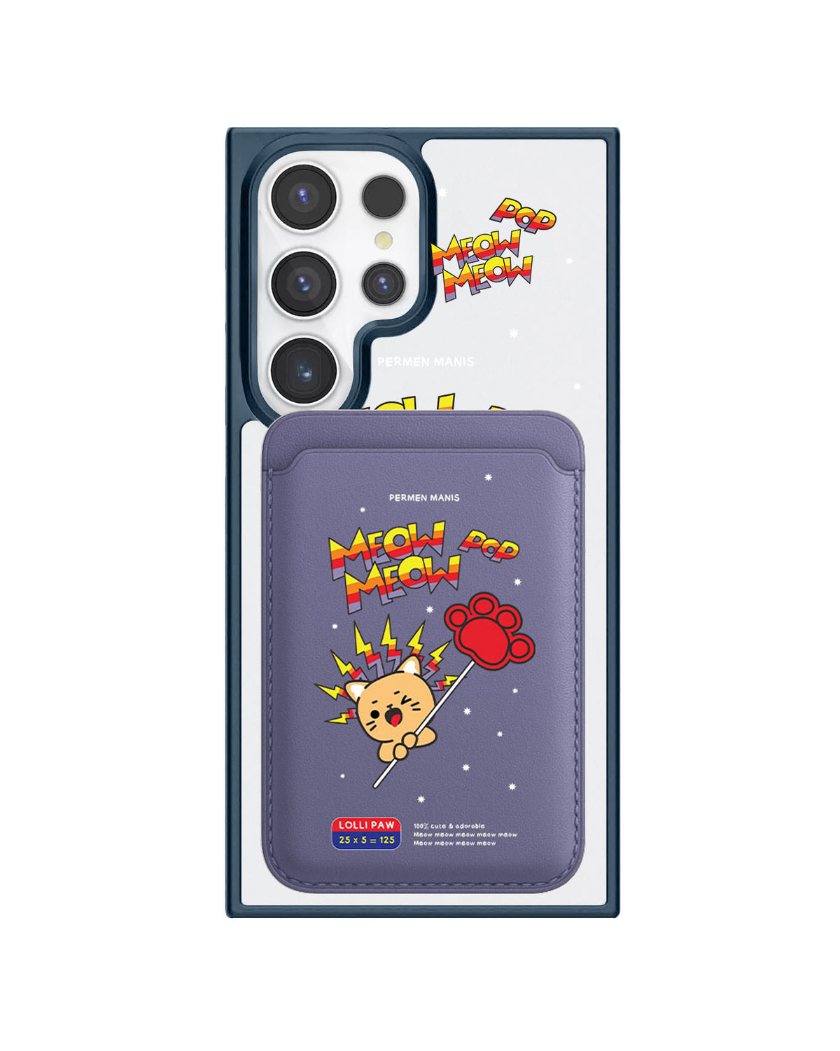 Android Magnetic Wallet Case - Meow Pop 2.0
