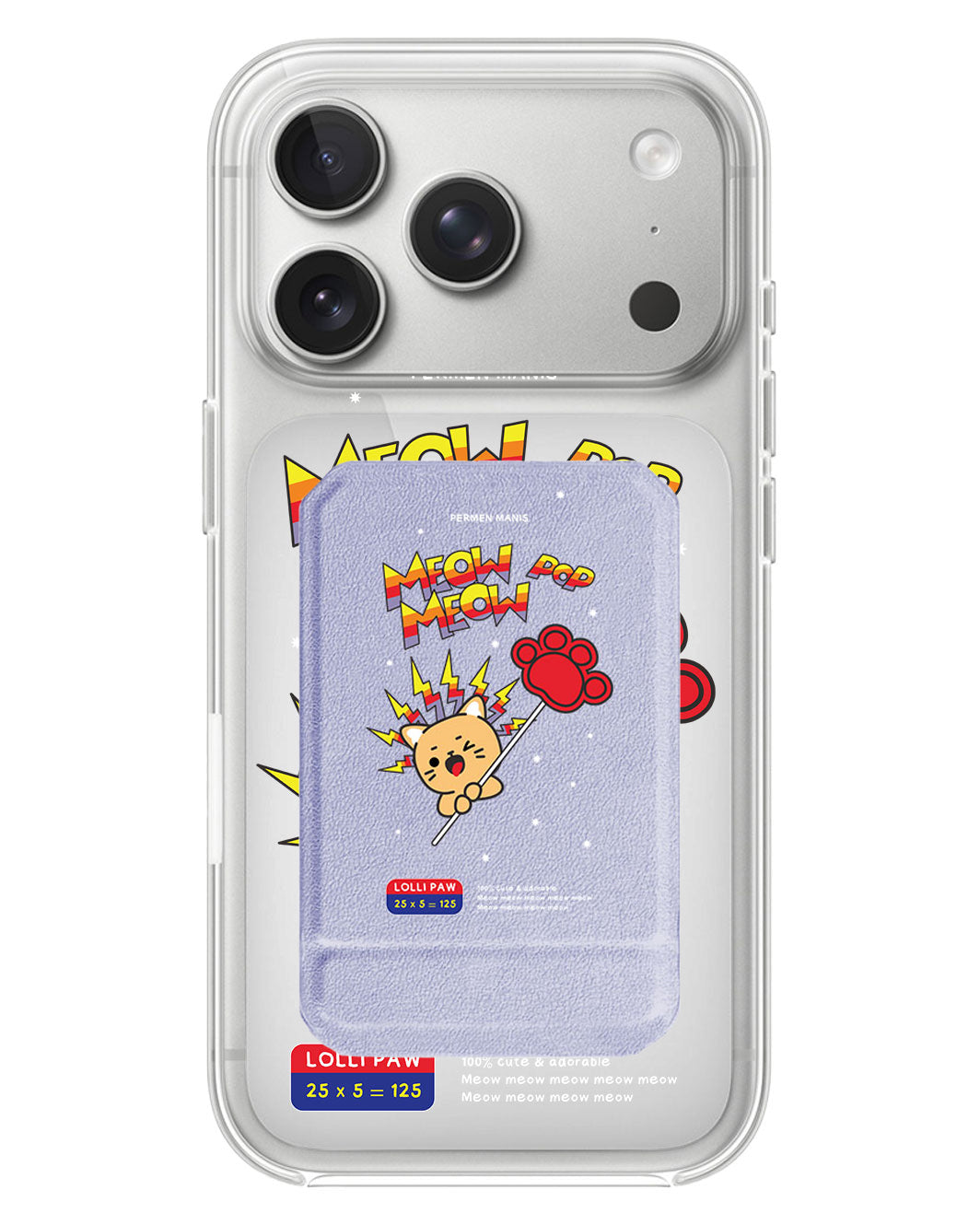 iPhone Magnetic Multifold Wallet - Meow Pop 2.0