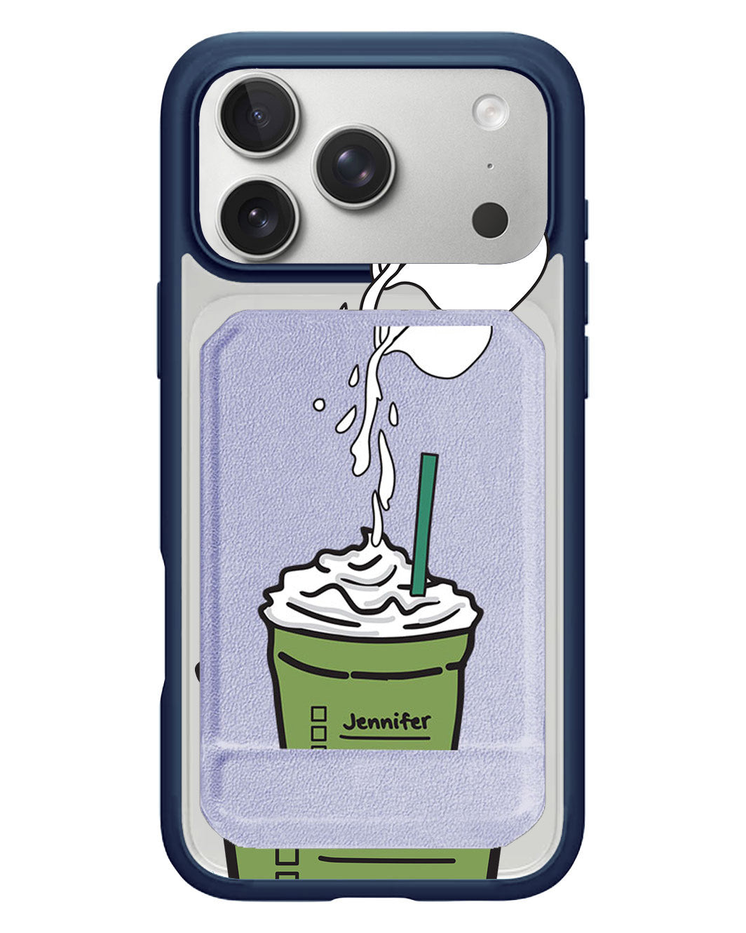 iPhone Magnetic Multifold Wallet - Frappe Matcha