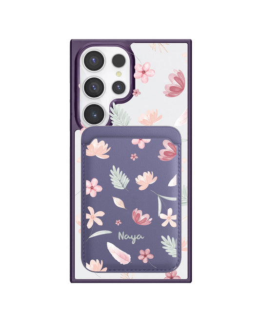 Android Magnetic Wallet Case - Wild Flower