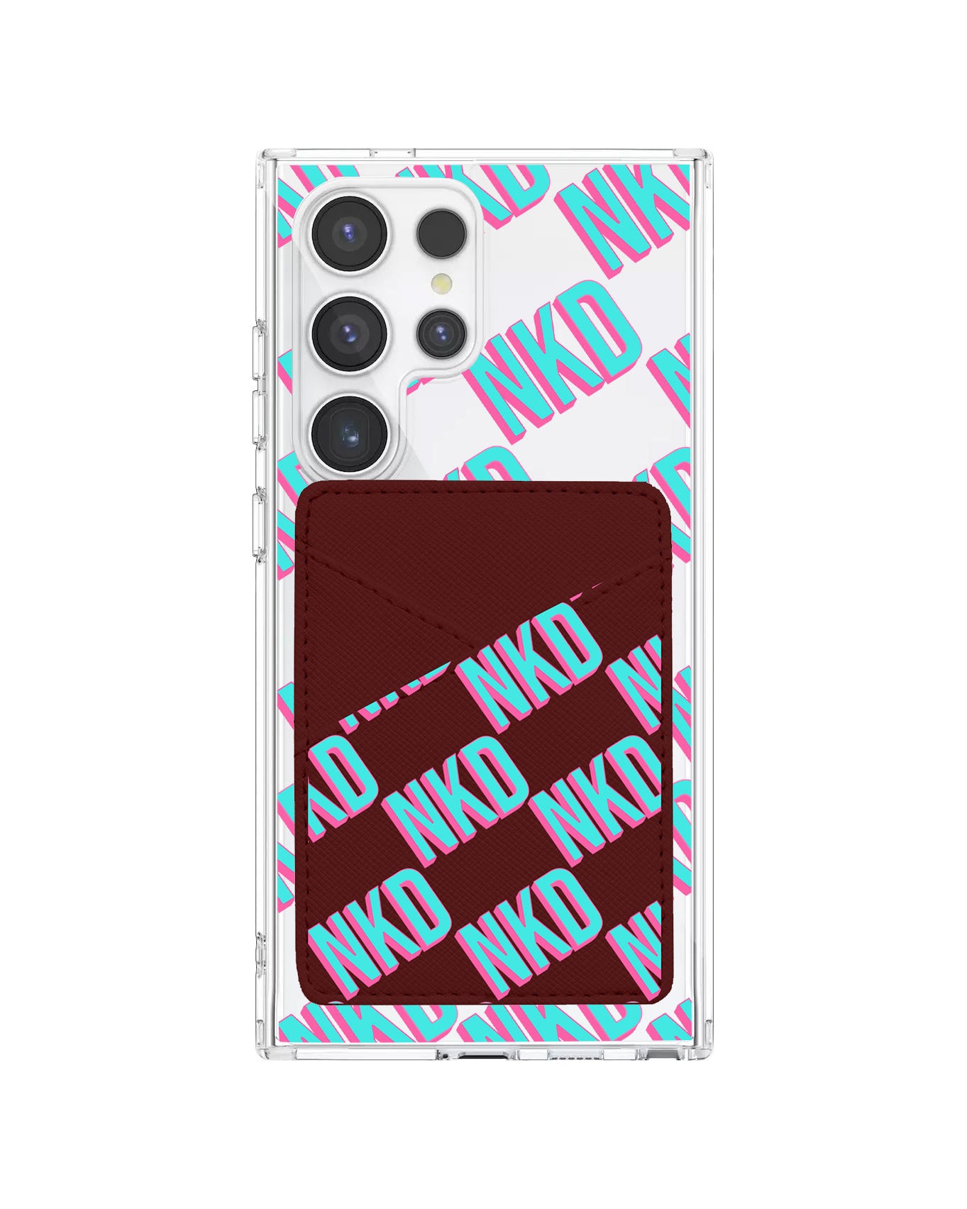 Android Phone Wallet Case - Diagonal Initial Monogram 4.0