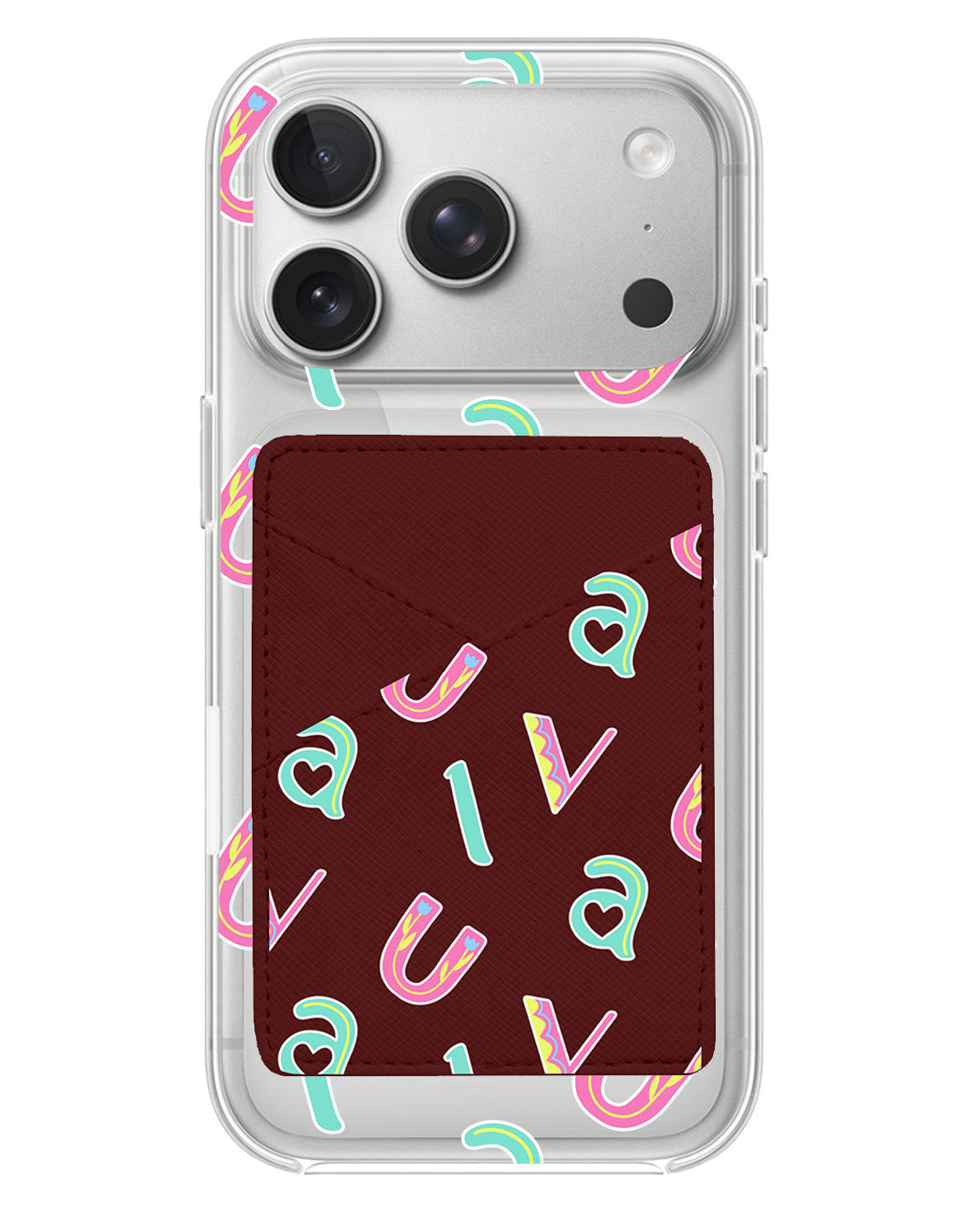 iPhone Phone Wallet Case - Playful Monogram 6.0