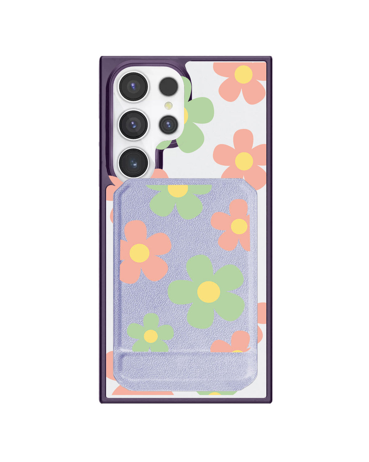 Android Magnetic Multifold Wallet - Daisy Spring