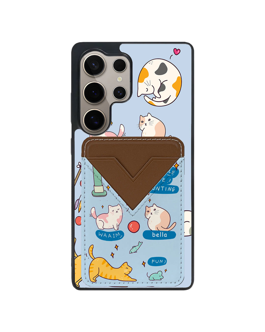Android Avant Wallet Case - Playful Cat 2.0