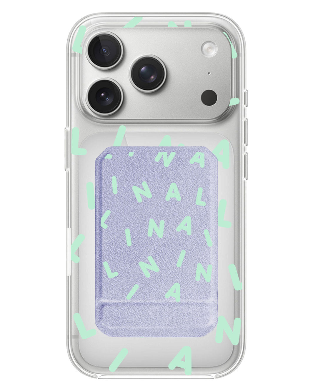 iPhone Magnetic Multifold Wallet - CUSTOM MONOGRAM 2.0 Tosca