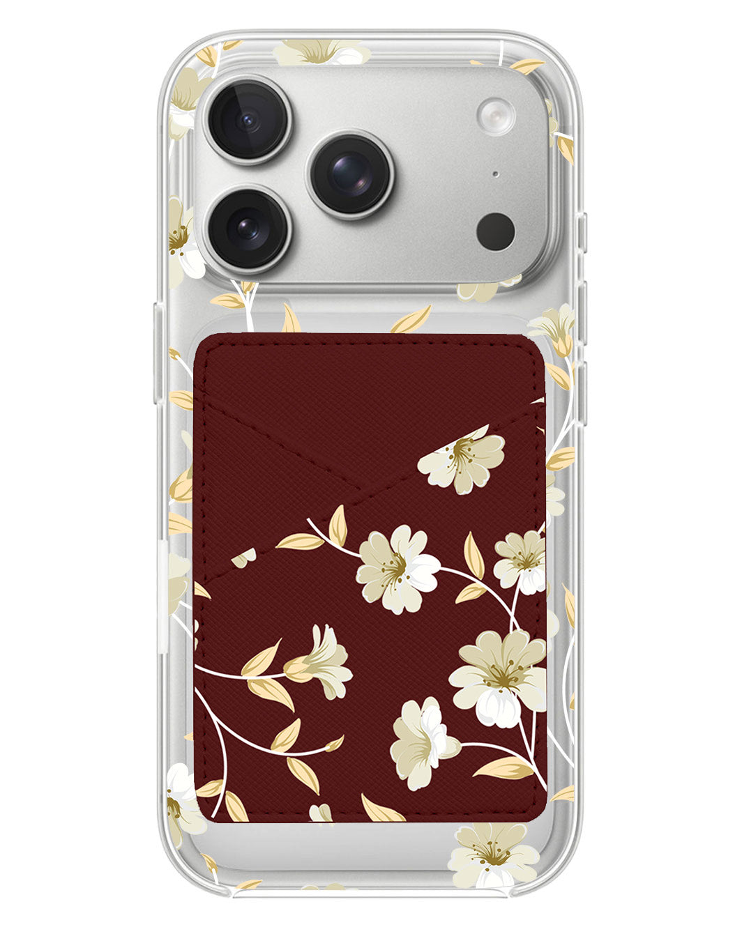 iPhone Phone Wallet Case - White Magnolia