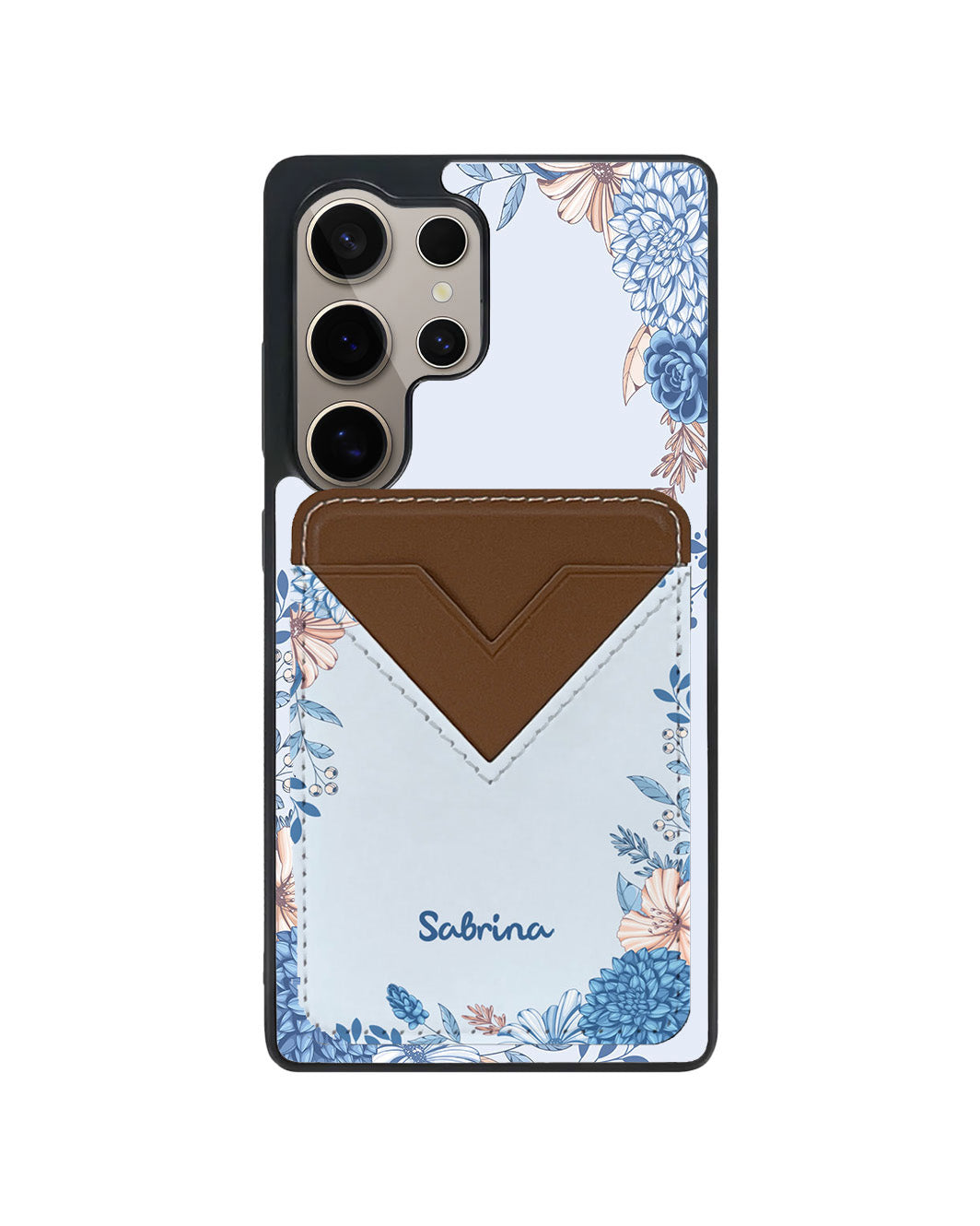 Android Avant Wallet Case - Blue Florals