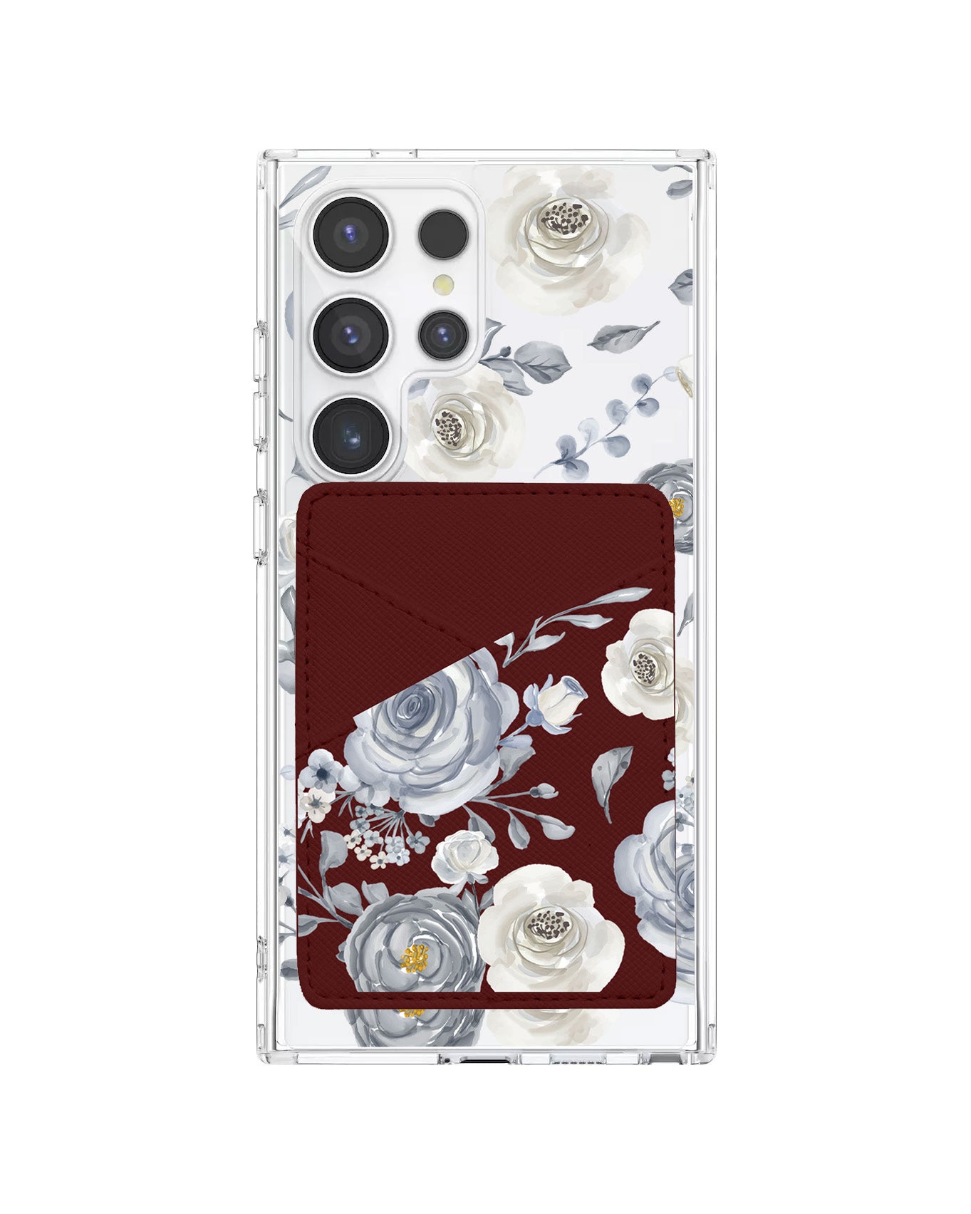 Android Phone Wallet Case - Blue Rose