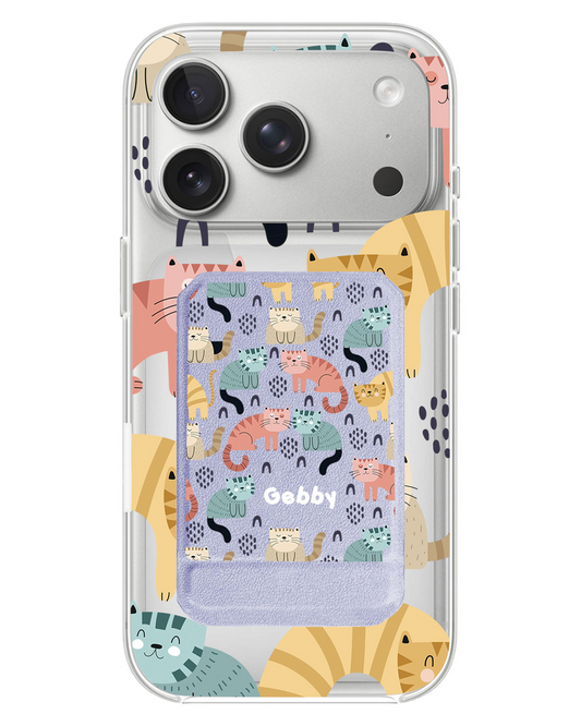 iPhone Magnetic Multifold Wallet - Rainbow Meow 1.0