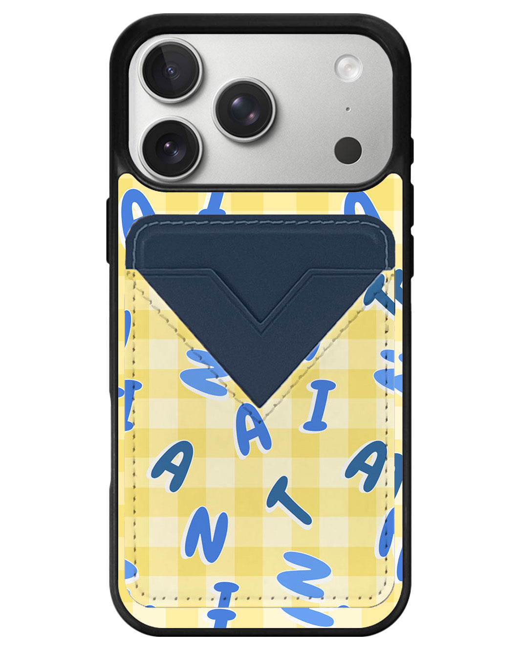iPhone Avant Wallet Case - Checkered Monogram 3.0