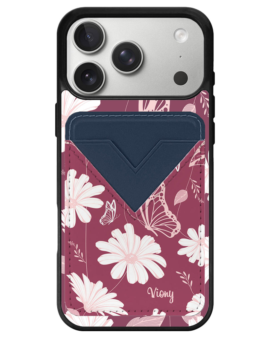 iPhone Avant Wallet Case - Butterfly & Daisy