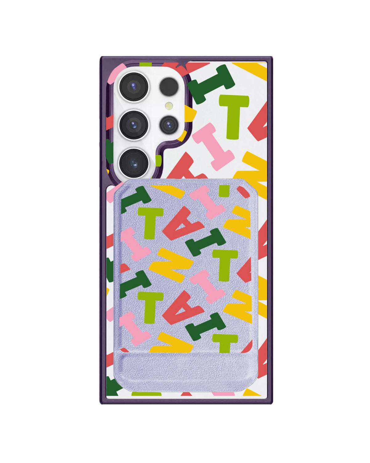 Android Magnetic Multifold Wallet - Scattered Monogram 3.0
