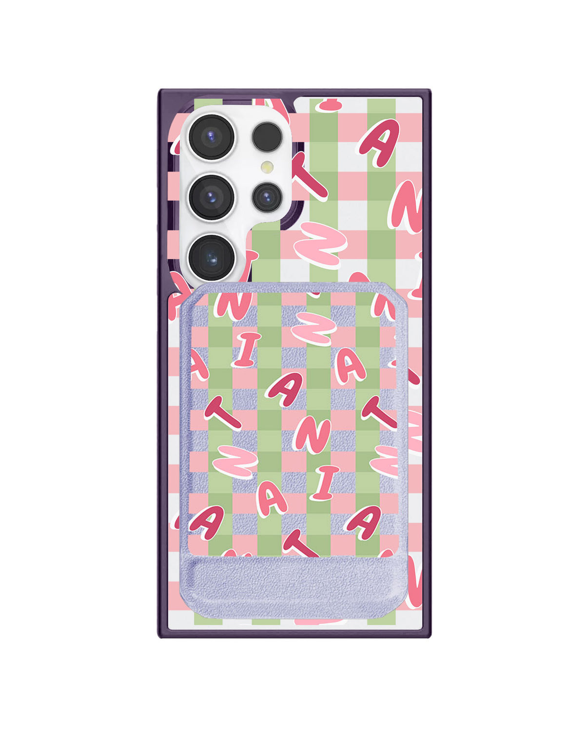 Android Magnetic Multifold Wallet - Checkered Monogram 4.0