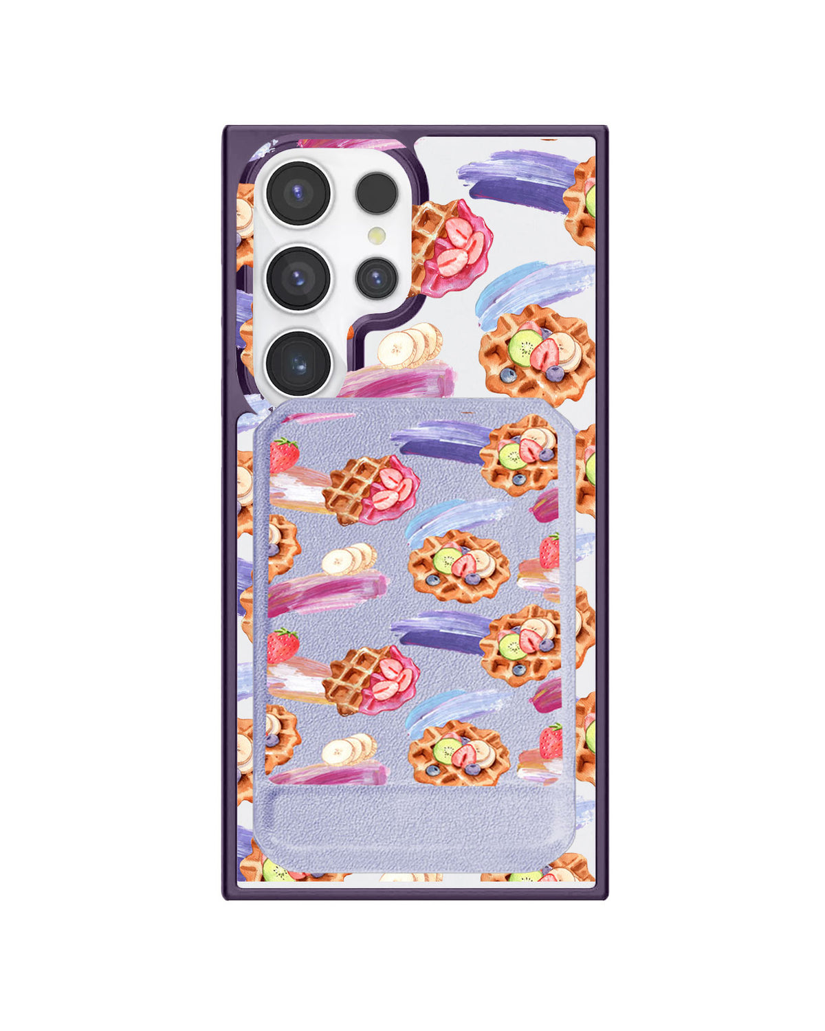 Android Magnetic Multifold Wallet - Waffles