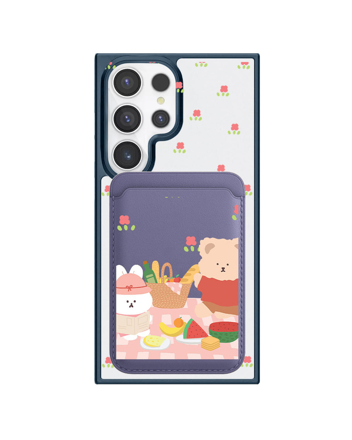 Android Magnetic Wallet Case - Picnic Pink