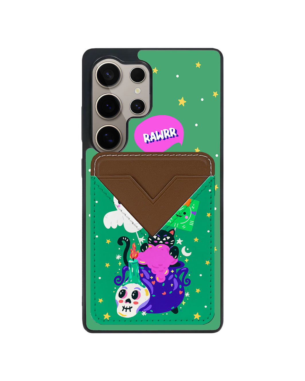 Android Avant Wallet Case - Cat Monster