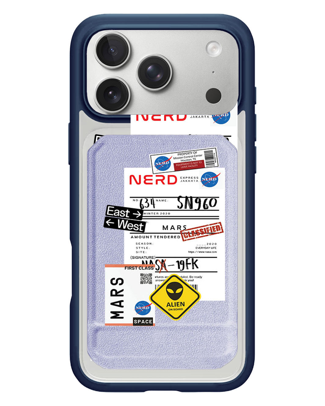 iPhone Magnetic Multifold Wallet - Ticket To Mars