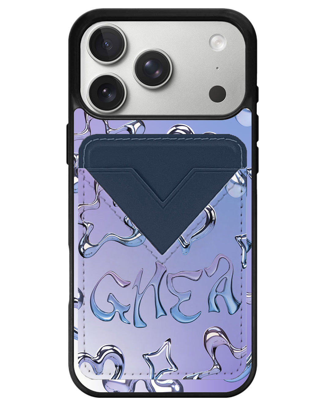 iPhone Avant Wallet Case - Chrome Monogram 1.0