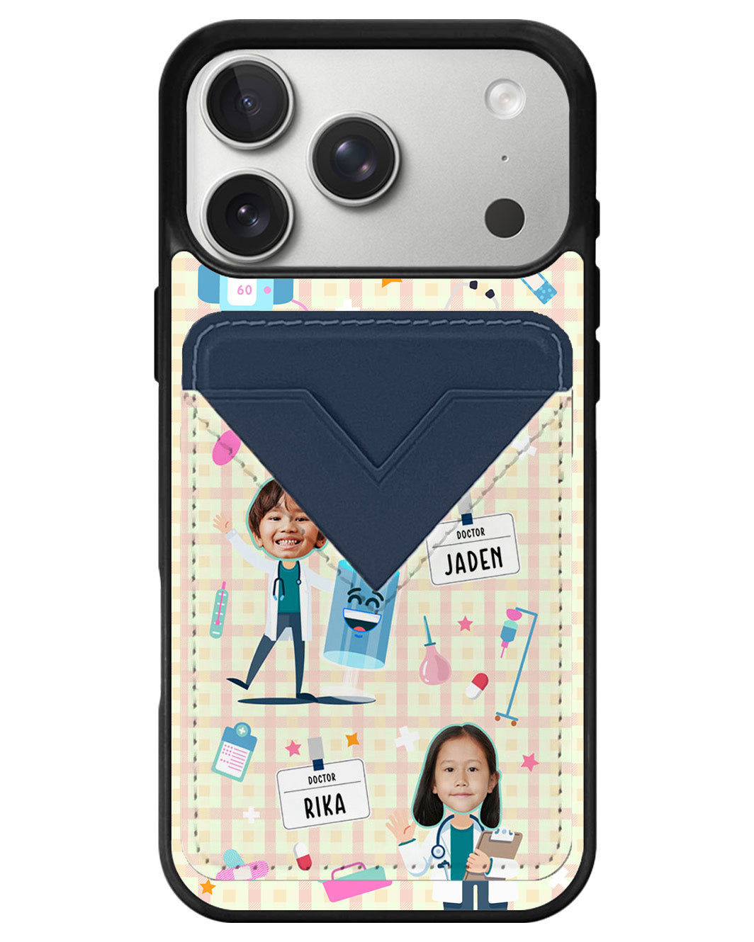 iPhone Avant Wallet Case - Face Grid Dream Doctor
