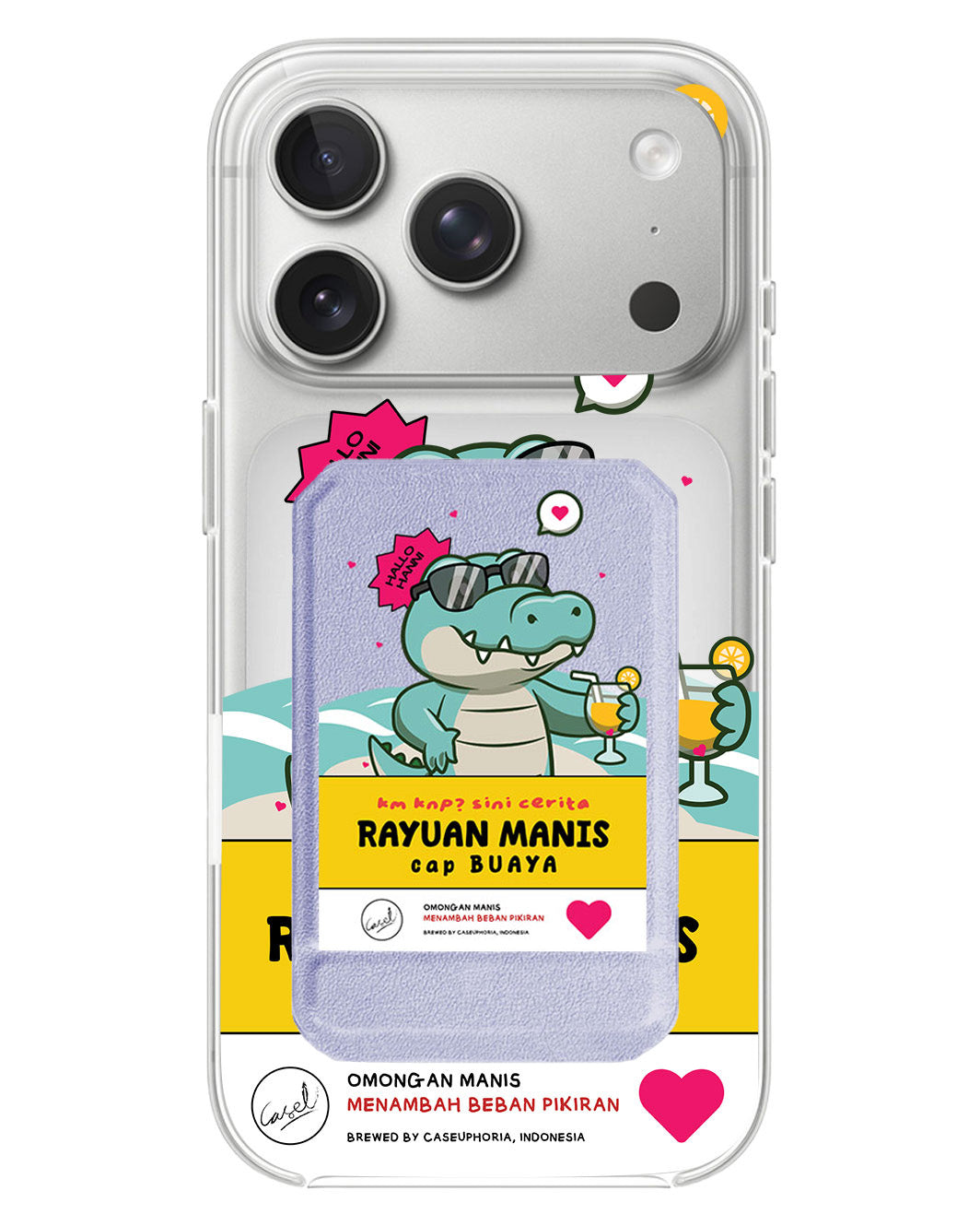 iPhone Magnetic Multifold Wallet - Cap buaya