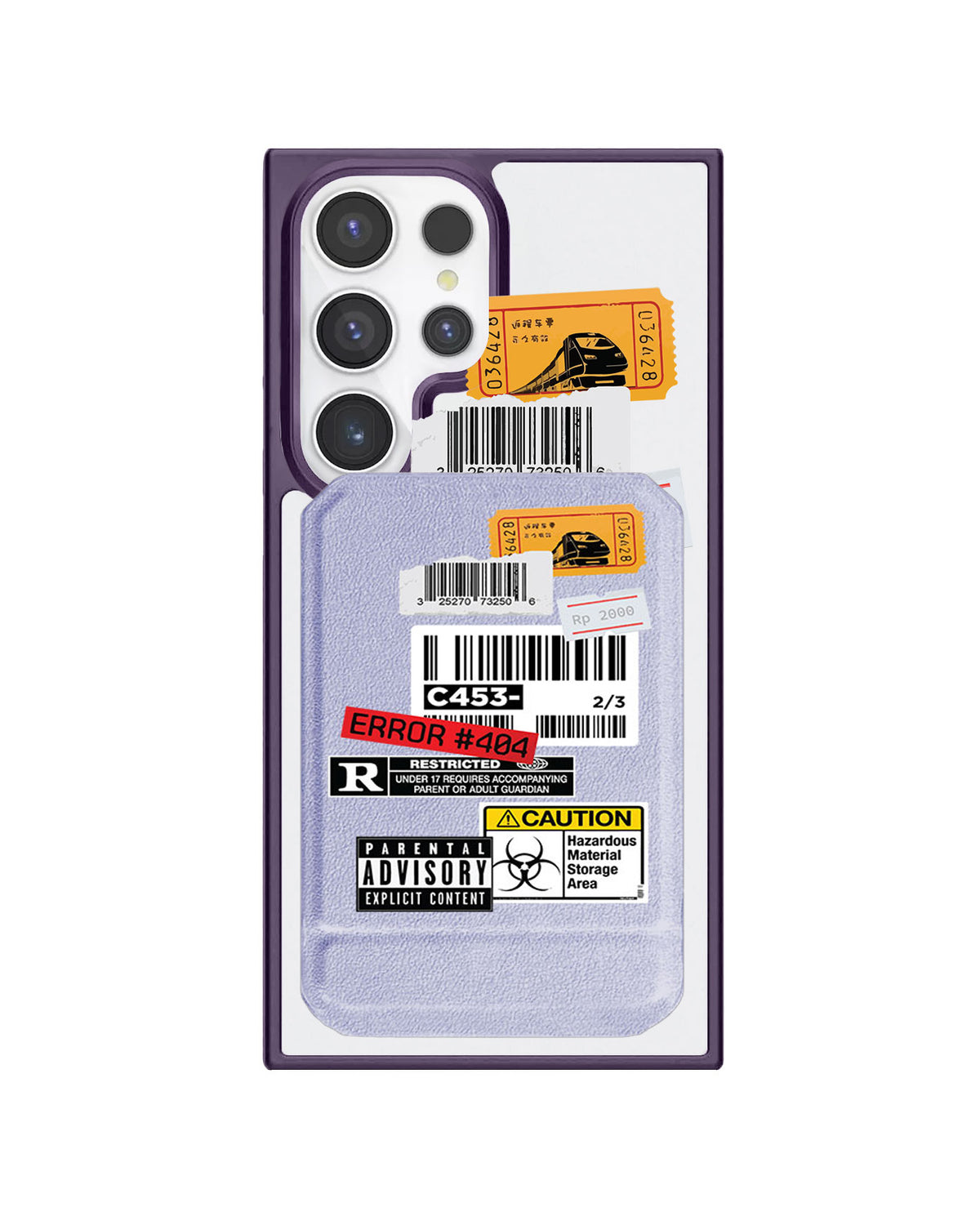 Android Magnetic Multifold Wallet - Label Sticker Pack