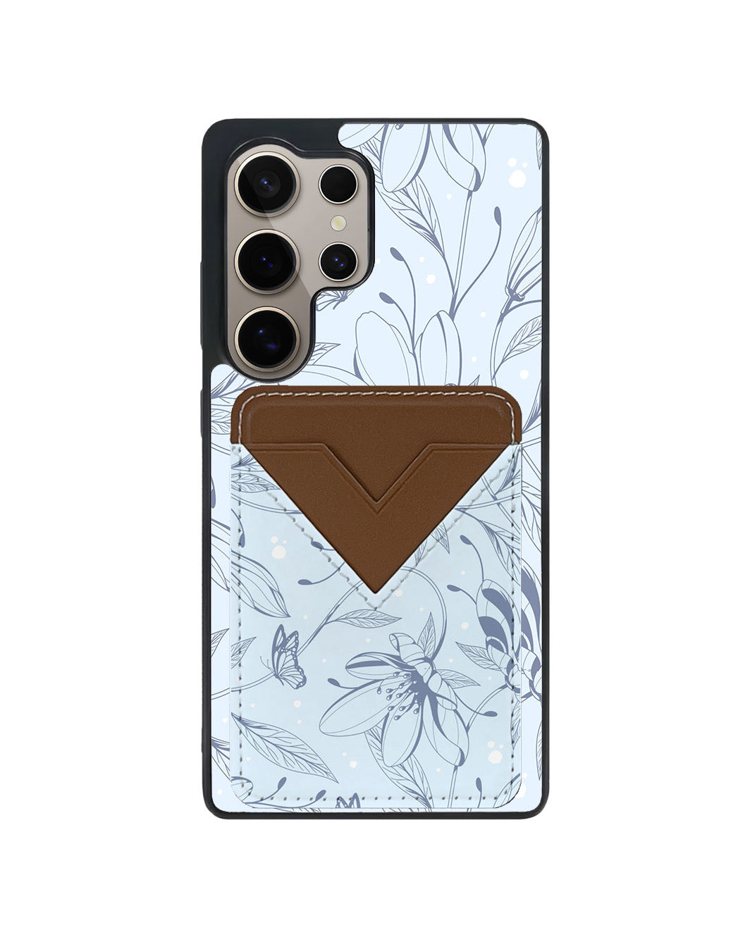 Android Avant Wallet Case - Sketchy Flower&Butterfly 2.0
