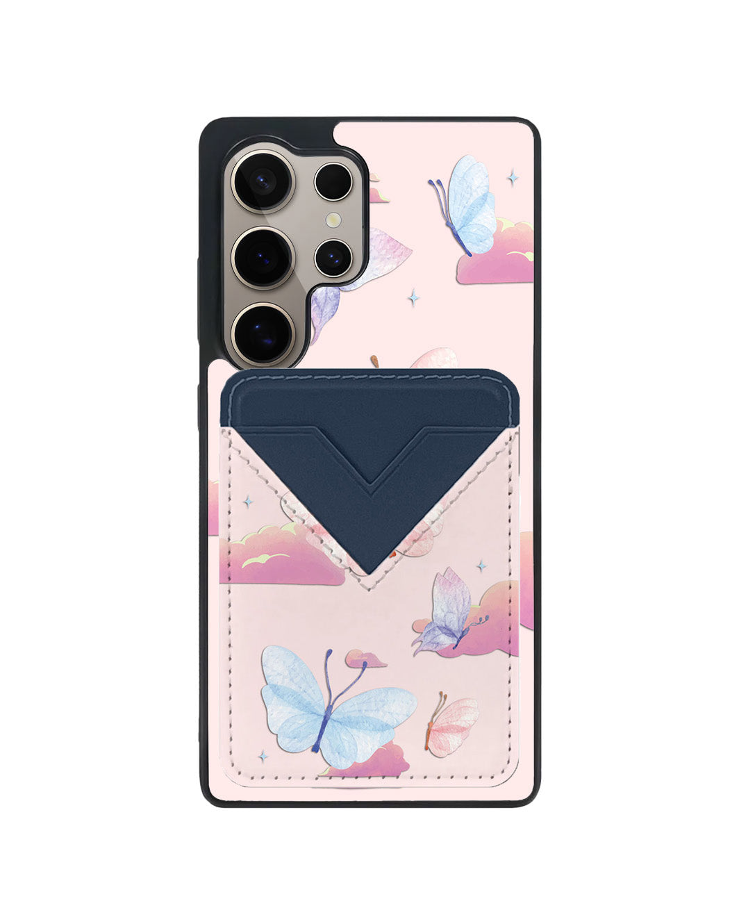 Android Avant Wallet Case - Butterfly & Clouds