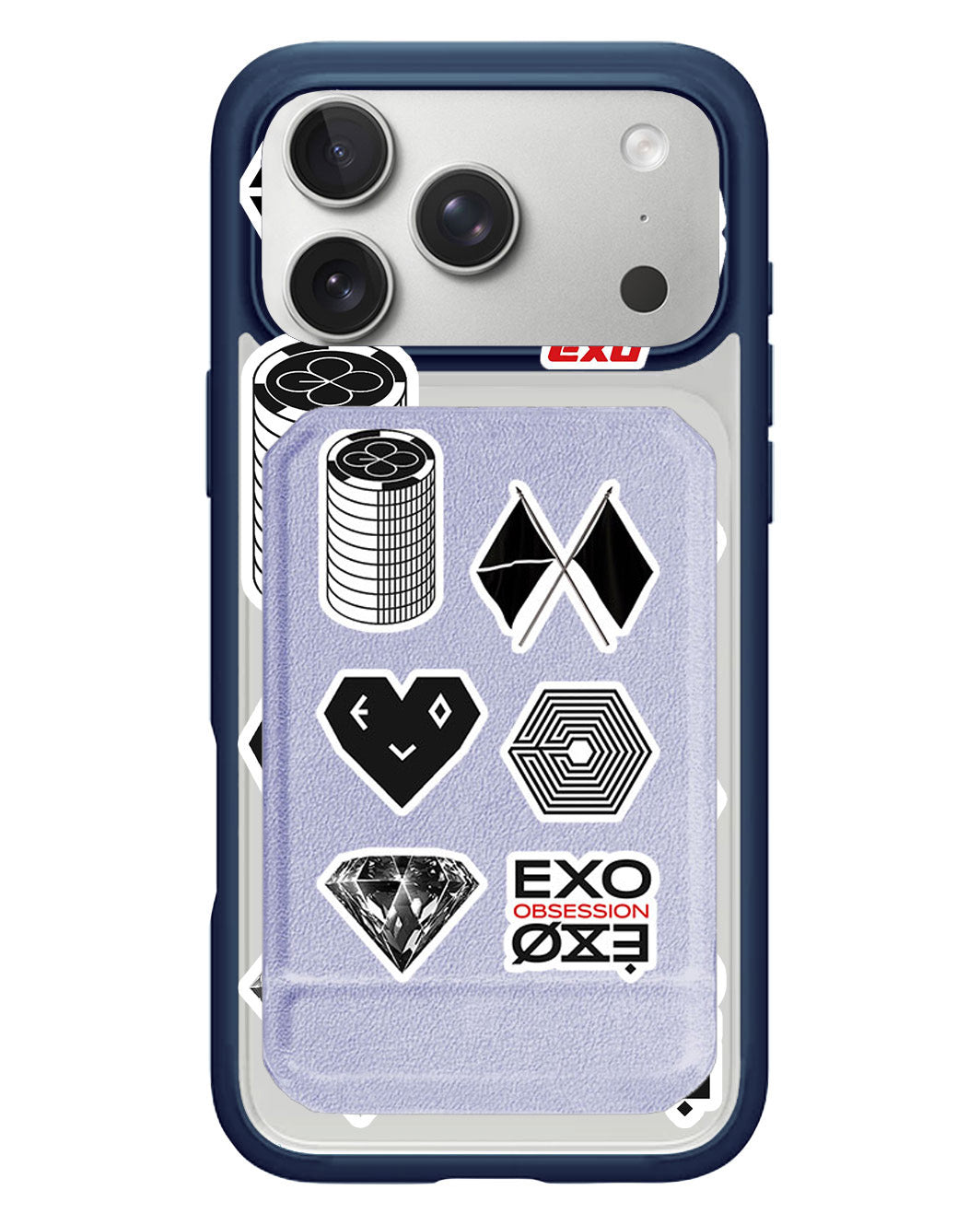 iPhone Magnetic Multifold Wallet - EXO Sticker Pack