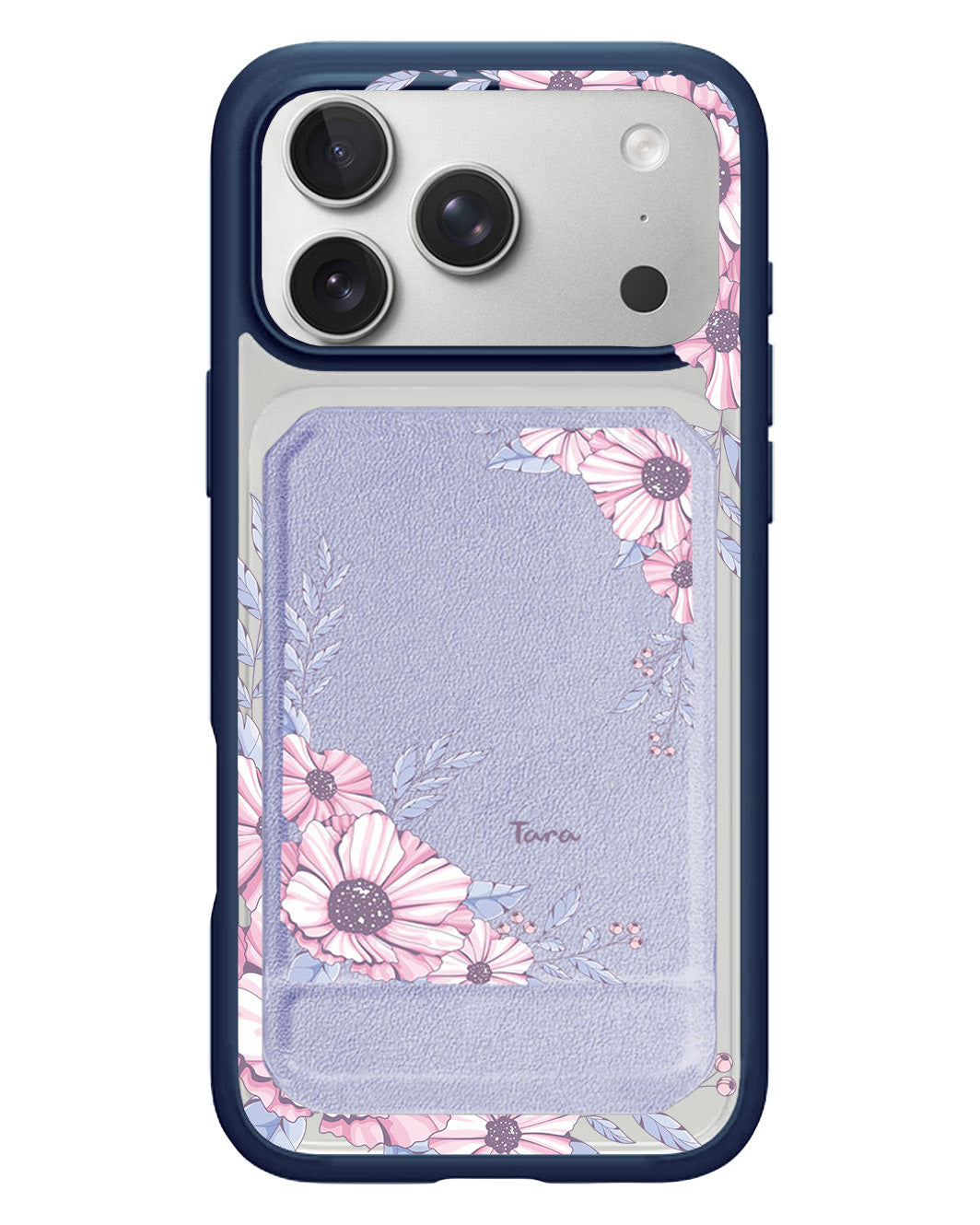 iPhone Magnetic Multifold Wallet - Pink Blossom