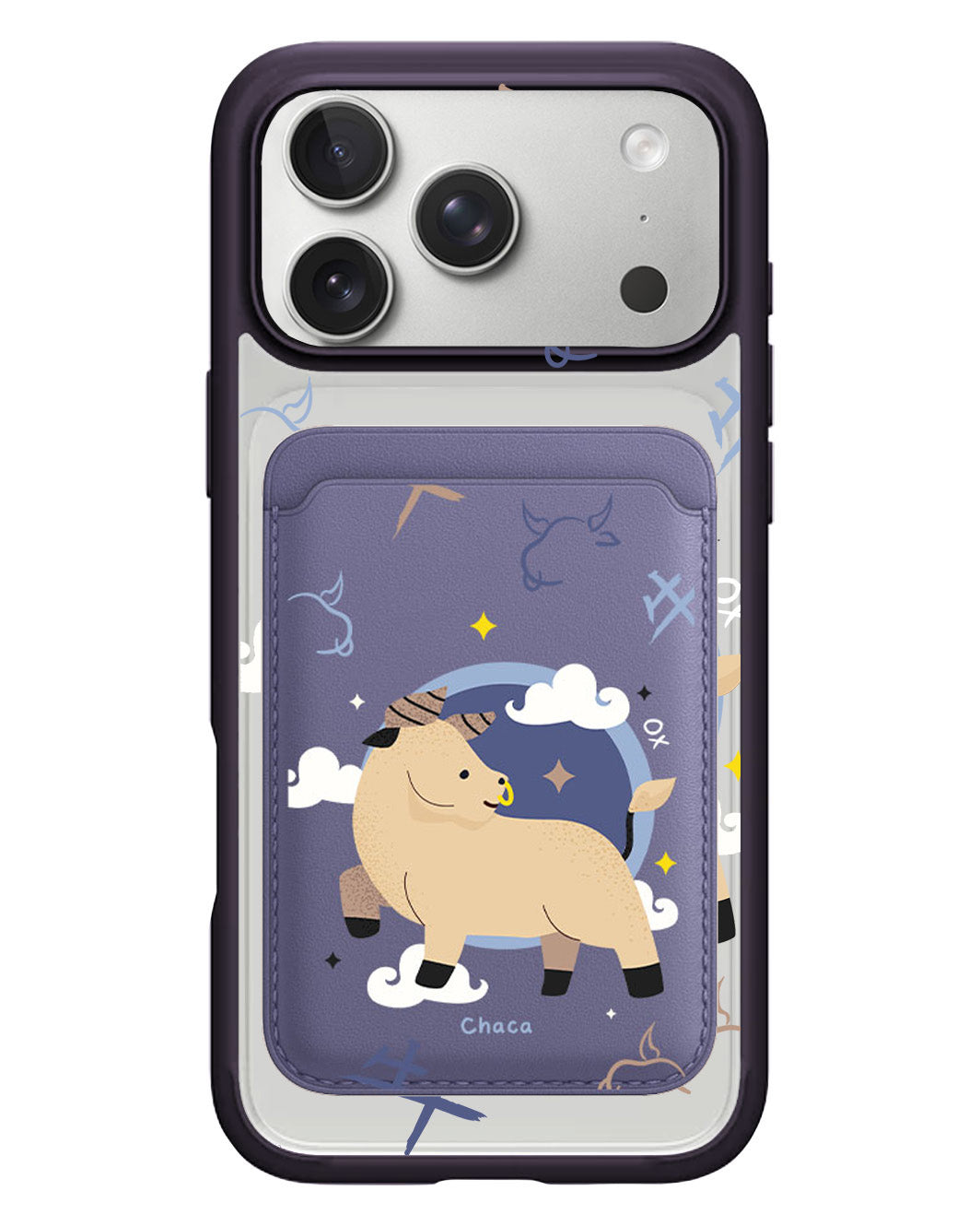 iPhone Magnetic Wallet Case - Ox (Chinese Zodiac / Shio)