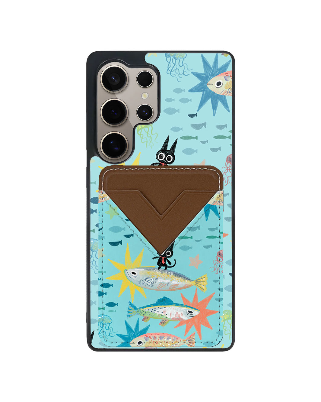 Android Avant Wallet Case - The Fish Surfer