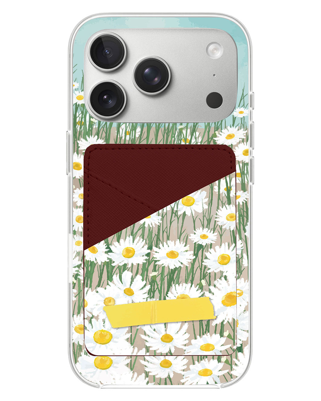 iPhone Phone Wallet Case - Oil Painting Daisy