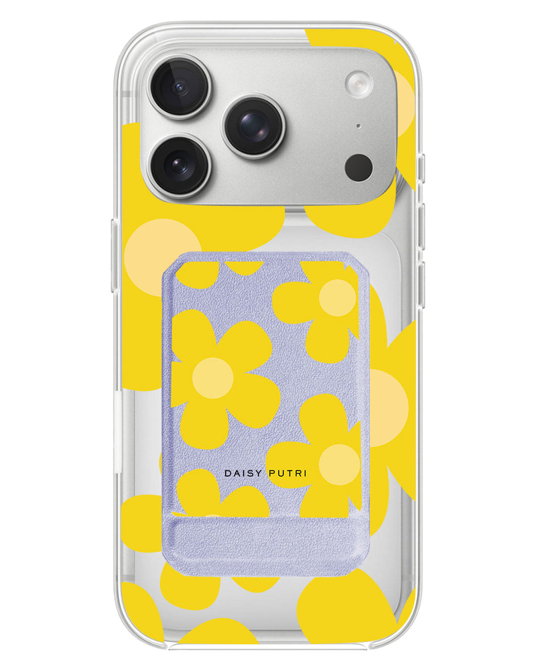 iPhone Magnetic Multifold Wallet - Daisy Sunshine