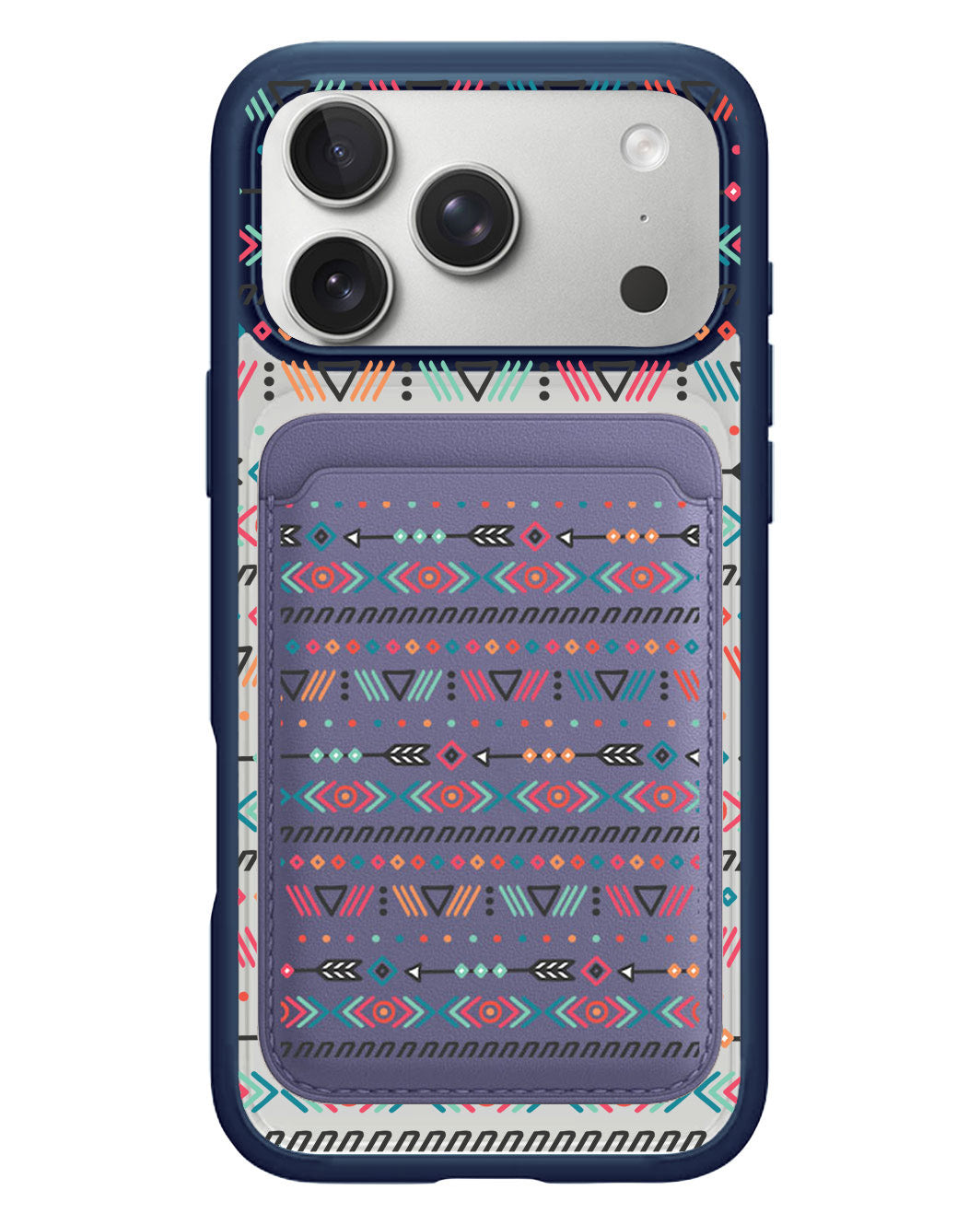 iPhone Magnetic Wallet Case - Ethnic 1.0