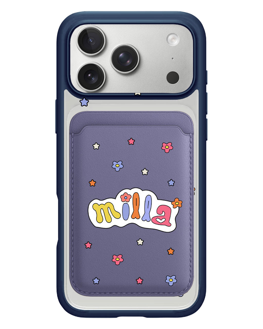 iPhone Magnetic Wallet Case - Adorable Monogram 5.0
