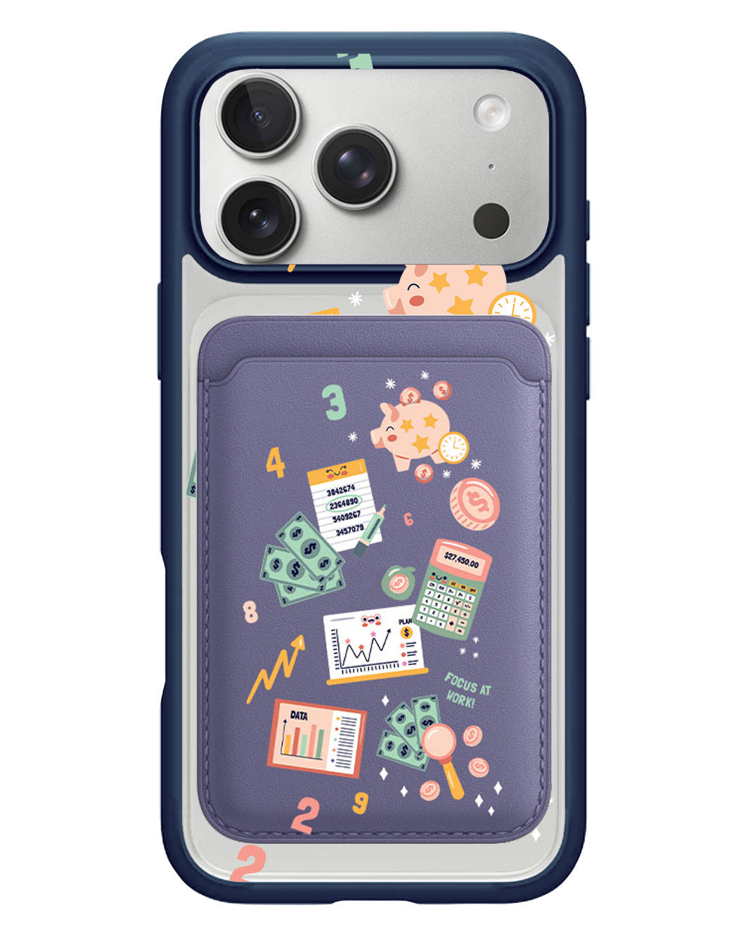 iPhone Magnetic Wallet Case - Finance