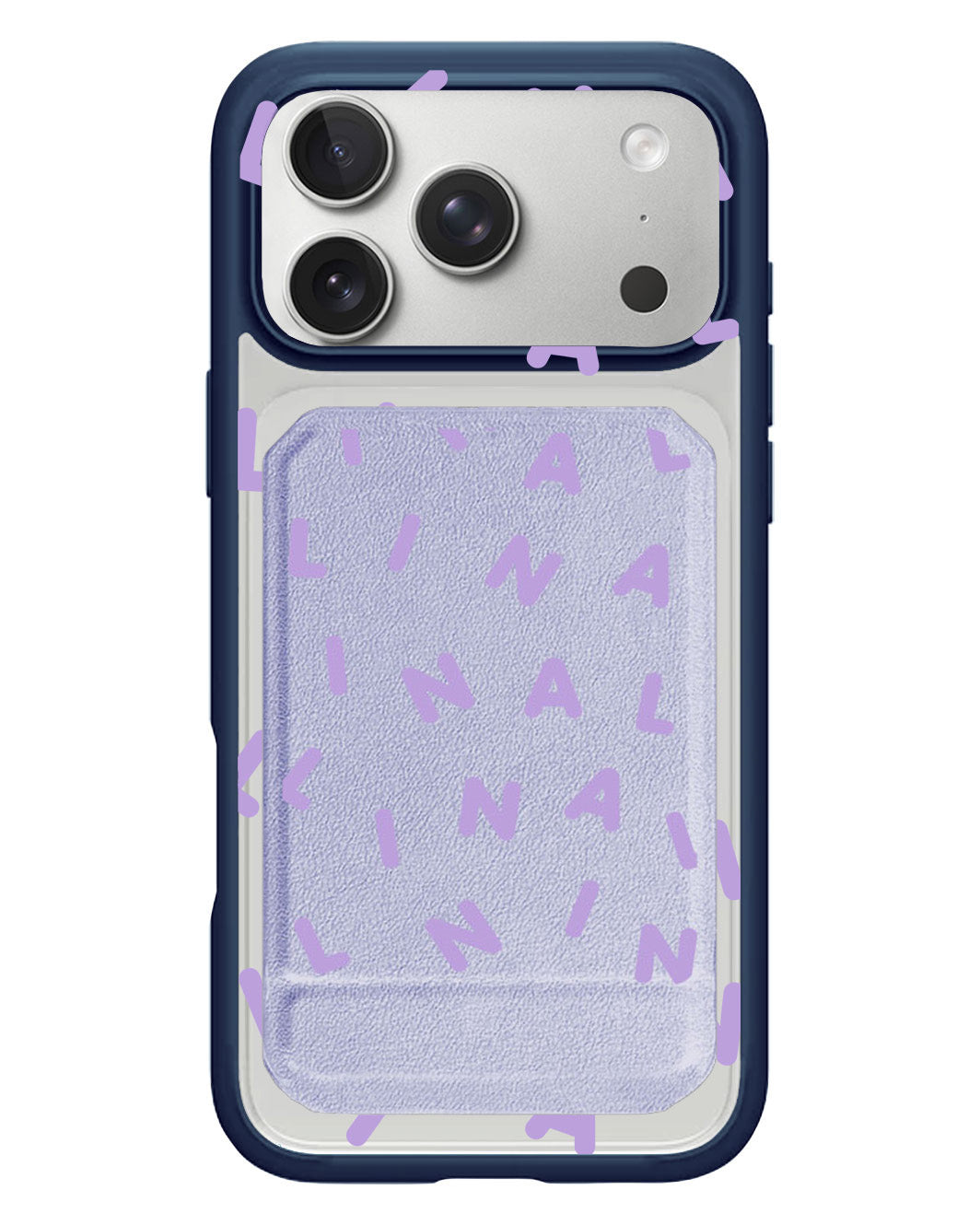 iPhone Magnetic Multifold Wallet - Monogram 2.0 Ungu