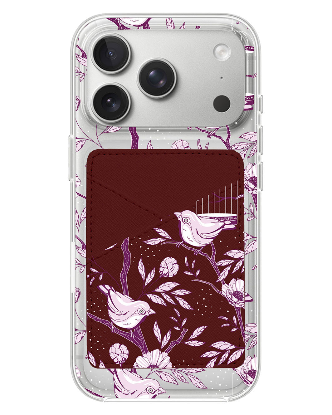 iPhone Phone Wallet Case - Lovebird Monochrome 5.0