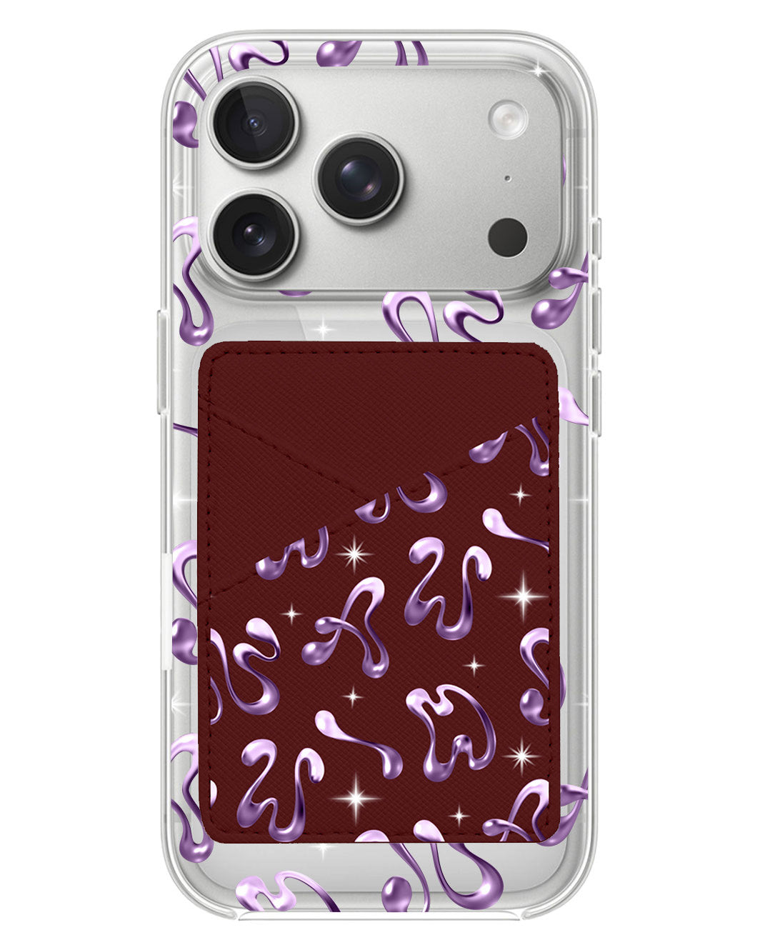 iPhone Phone Wallet Case - Chrome Monogram 4.0