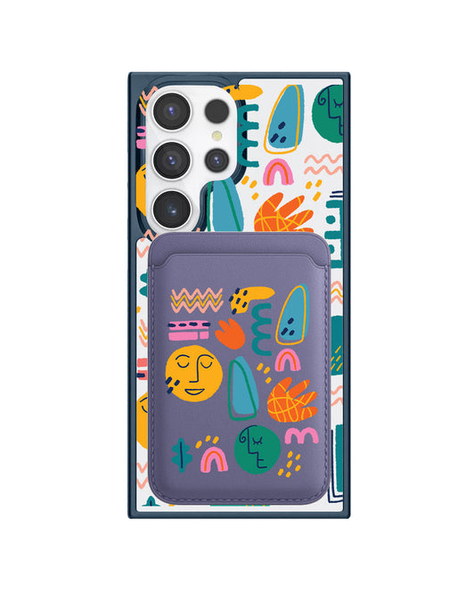 Android Magnetic Wallet Case - Silent Art