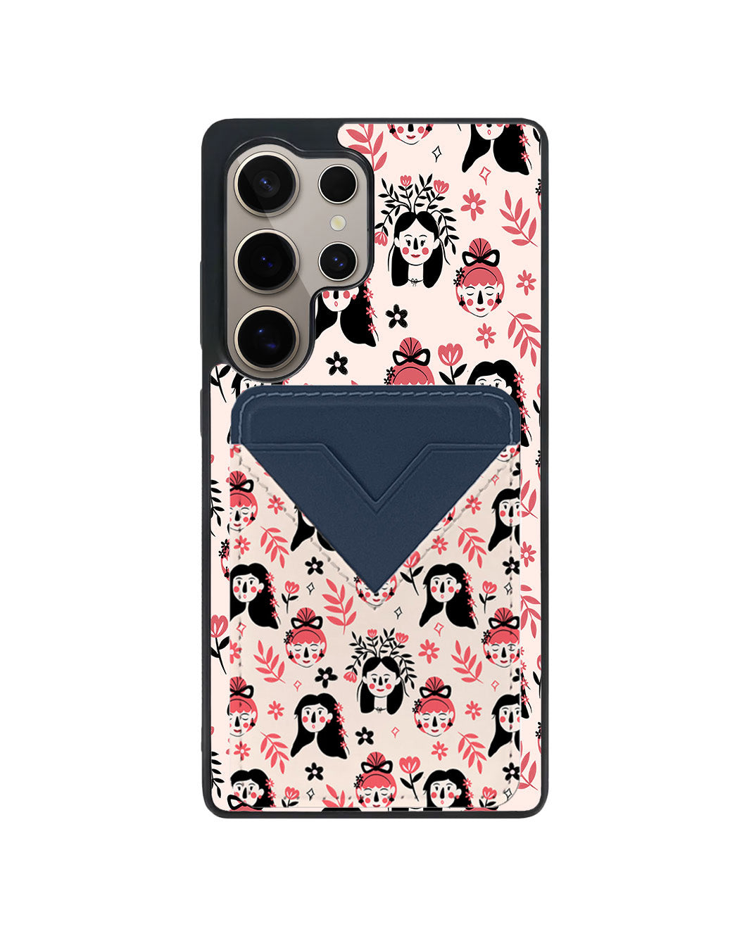 Android Avant Wallet Case - Flowery Faces