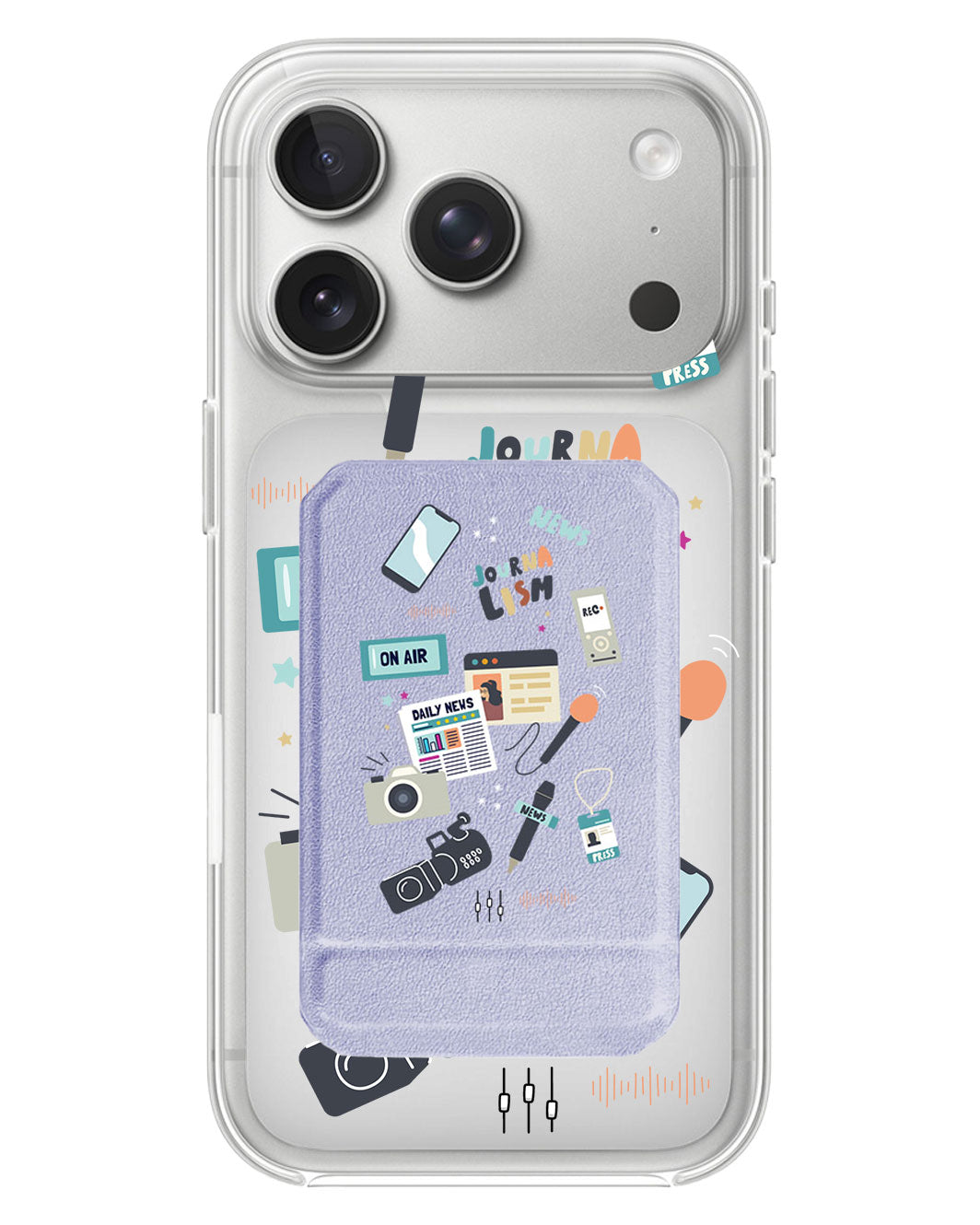 iPhone Magnetic Multifold Wallet - Journalism