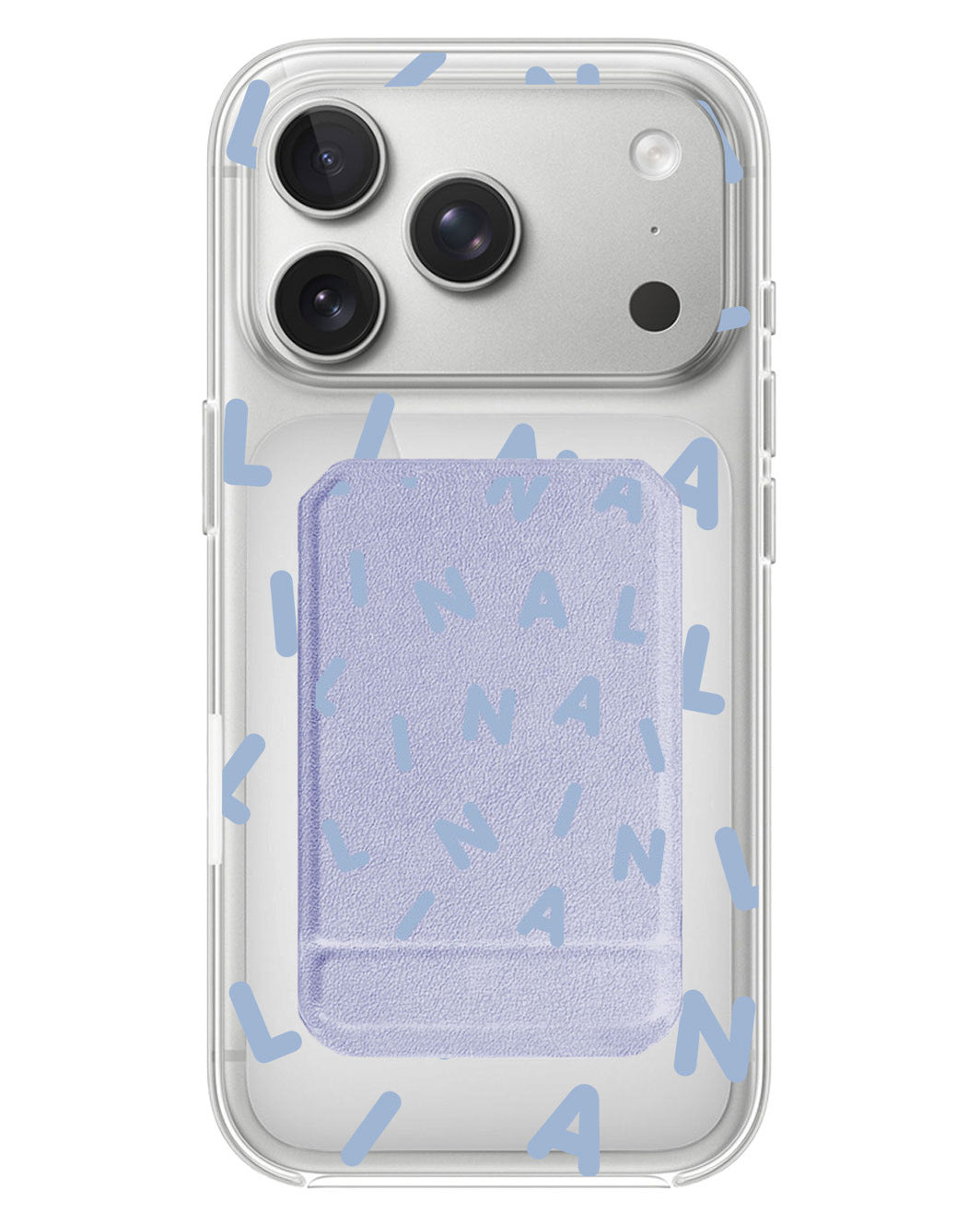 iPhone Magnetic Multifold Wallet - CUSTOM MONOGRAM 2.0 Blue