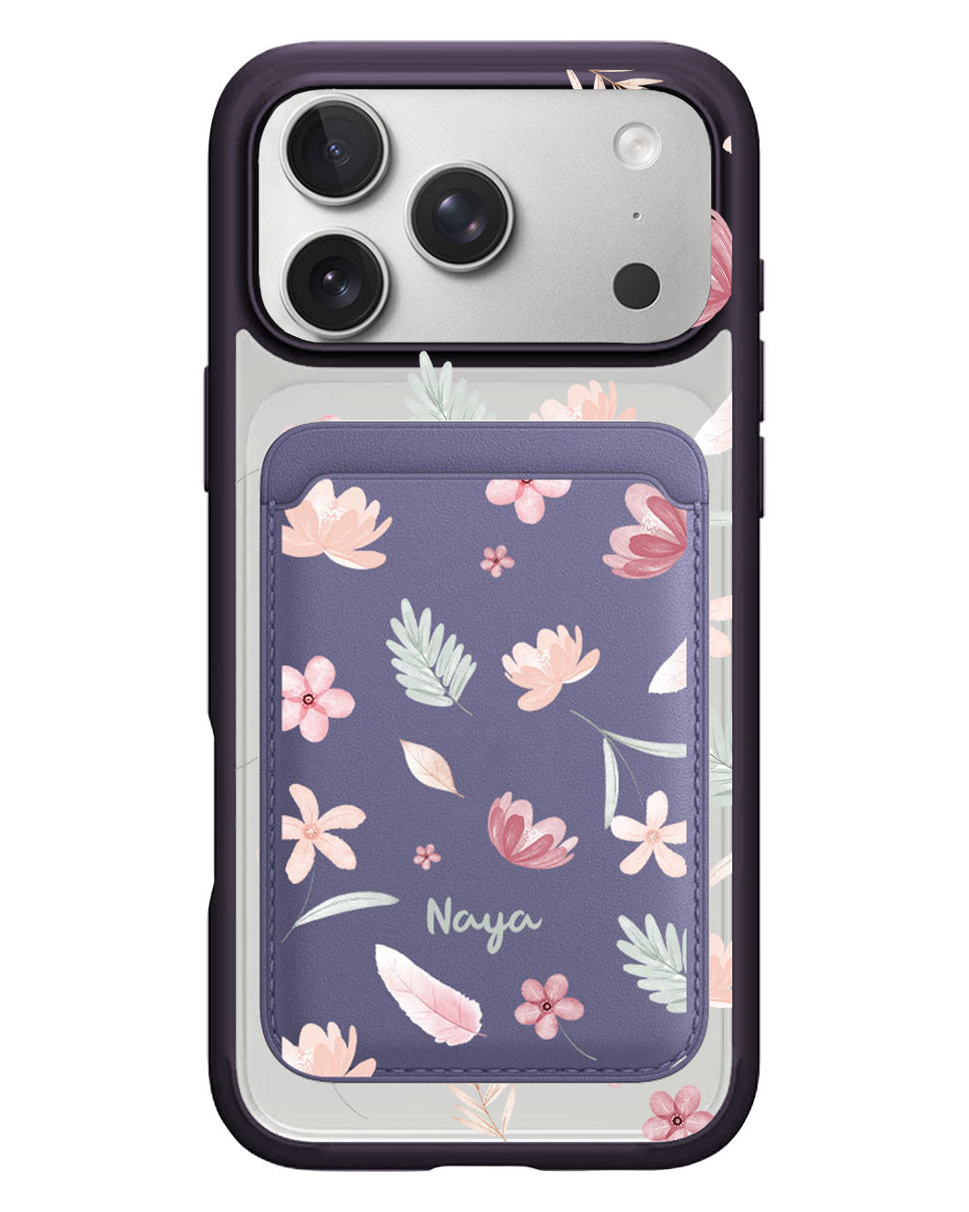 iPhone Magnetic Wallet Case - Wild Flower